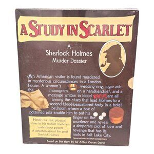 Study In Scarlet Sherlock Holmes Murder Dossier Game 1983 1st Ed Solve the CASE